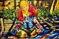 Amazigh Woman At Work by Emily Andress