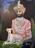 Maharaji and Twiggy by Rex Ritarita